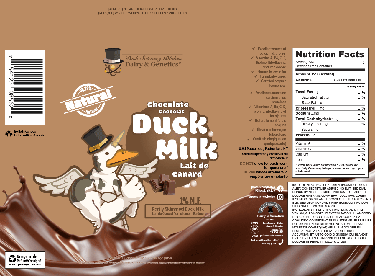 chocolate duck milk