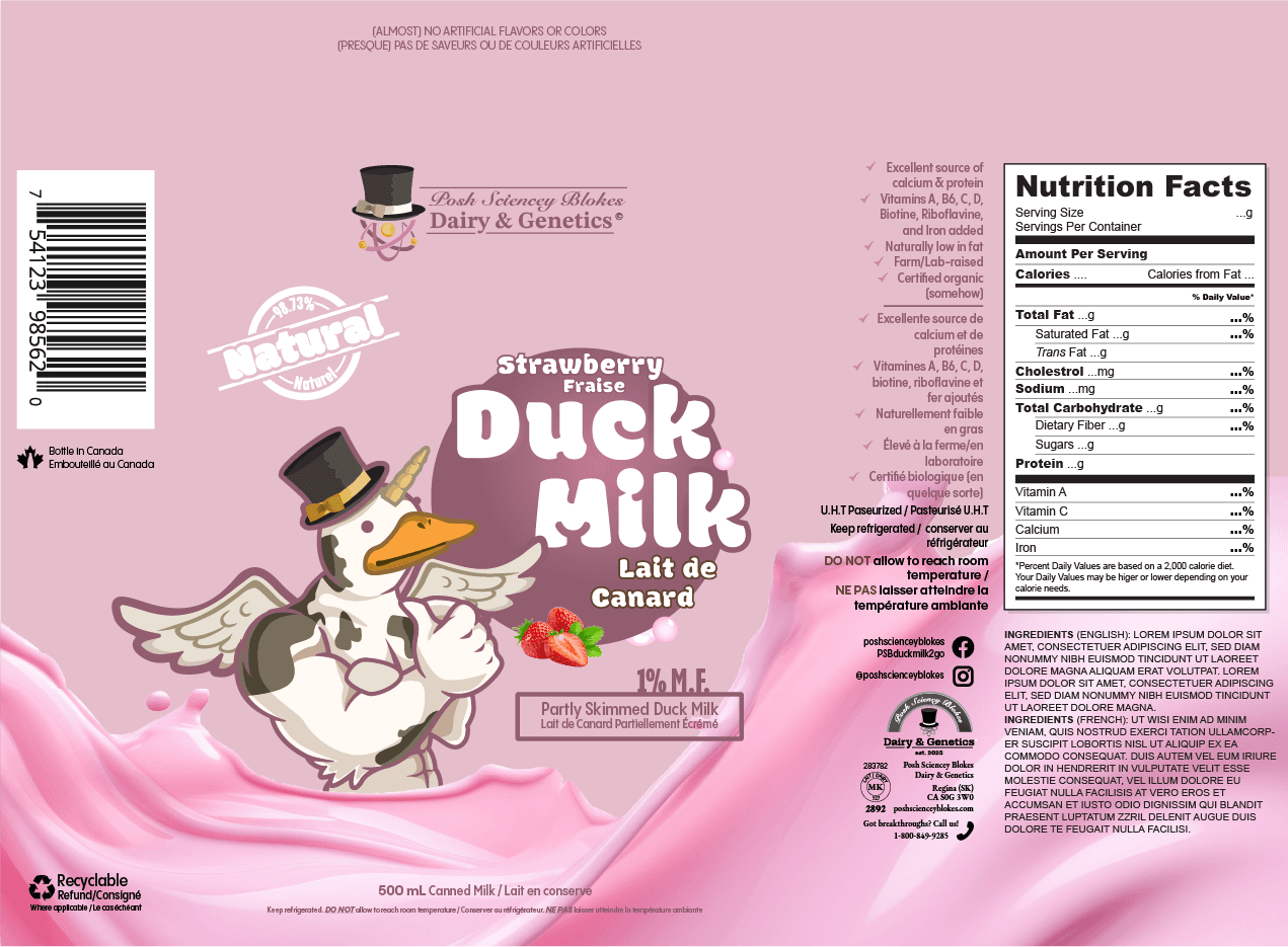 strawberry duck milk