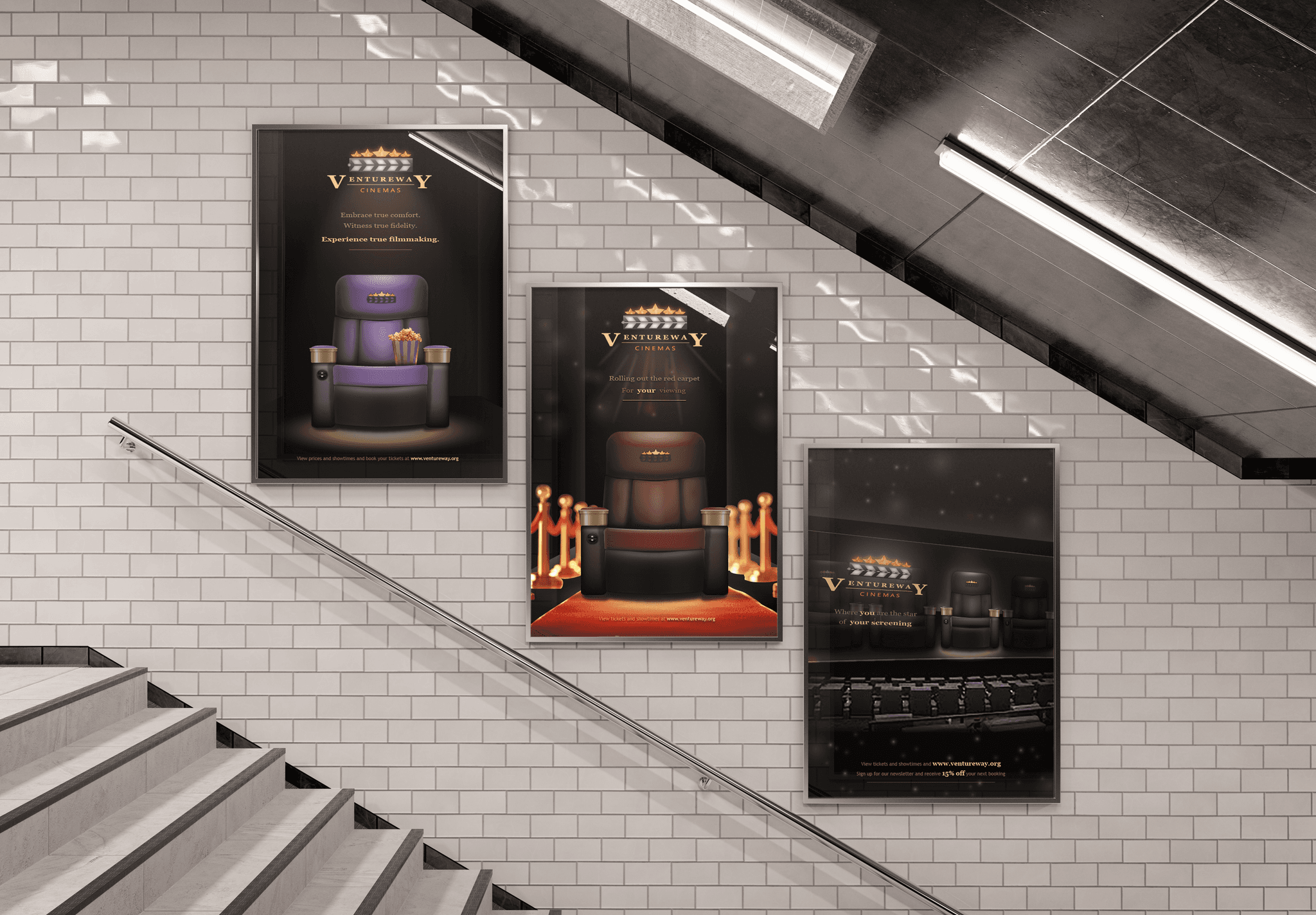 ventureway cinemas poster mockups